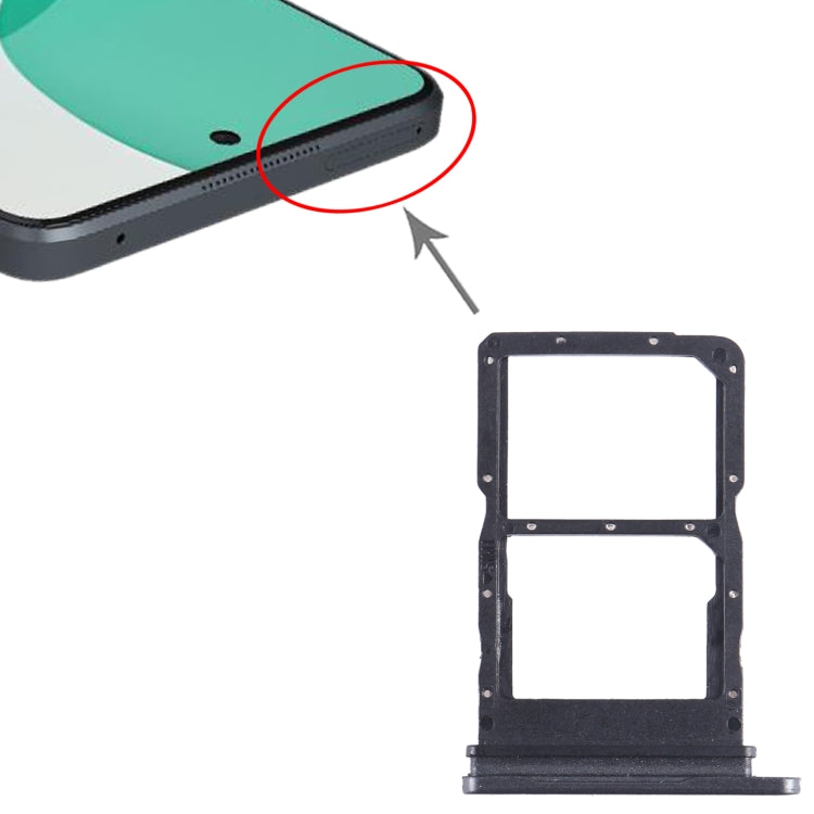 For Huawei Nova 11i SIM + SIM Card Tray (Black) - Card Socket by PMC Jewellery | Online Shopping South Africa | PMC Jewellery | Buy Now Pay Later Mobicred