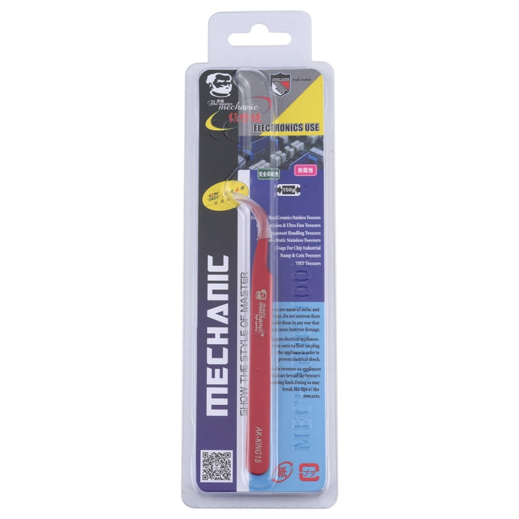 MECHANIC AK-KING15 Curved Tweezers High Tenacity Durable Tweezers - Tweezers by MECHANIC | Online Shopping South Africa | PMC Jewellery | Buy Now Pay Later Mobicred