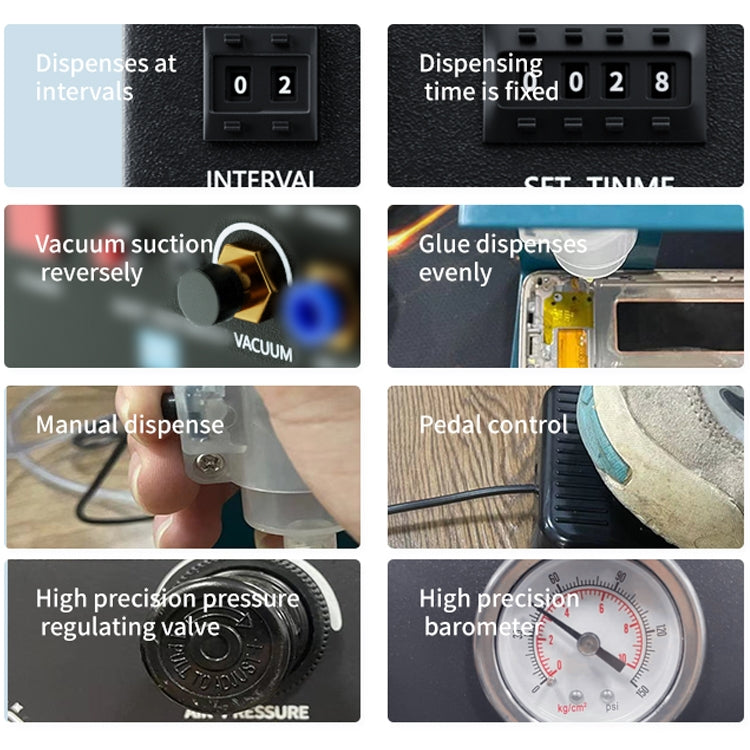 TBK-983A Built-in Pump Glue Dispenser Fully Automatic Glue Filling Machine, US Plug - Others by PMC TechLife | Online Shopping South Africa | PMC TechLife