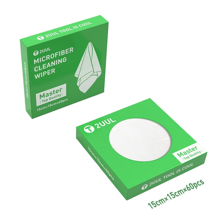 2UUL 15x15cm Microfiber Cleaning Wiper Antistatic Dust-Free Cloth - free shipping - PMC Jewellery - Order now!