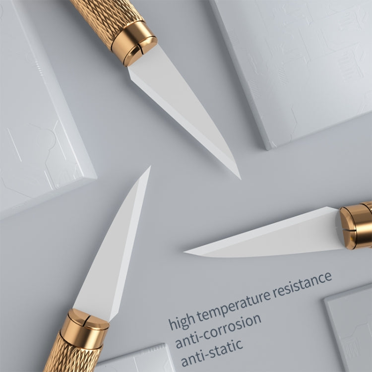 Mijing 3 in1 Antistatic Ceramic Knife Set - free shipping - PMC Jewellery - Order now!