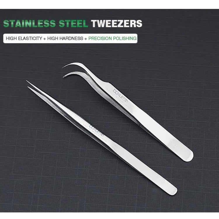 BAKU BA-i6-SS-sa Stainless Steel Straight Tweezers - Tweezers by BAKU | Online Shopping South Africa | PMC TechLife