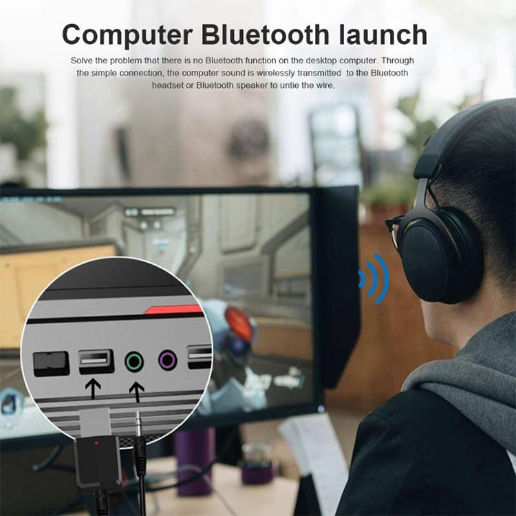 ZF169 Bluetooth5.0 Audio Receiver USB Bluetooth Adapter Bluetooth Transmitter Support Win8/10