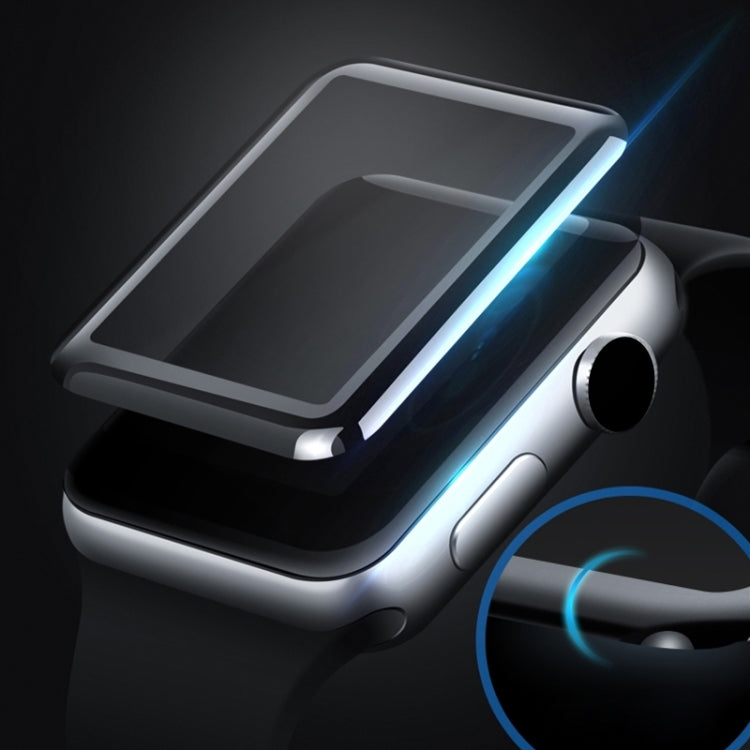 2 PCS mocolo 0.33mm 9H 3D Round Edge Tempered Glass Film for Apple Watch Series 3 38mm