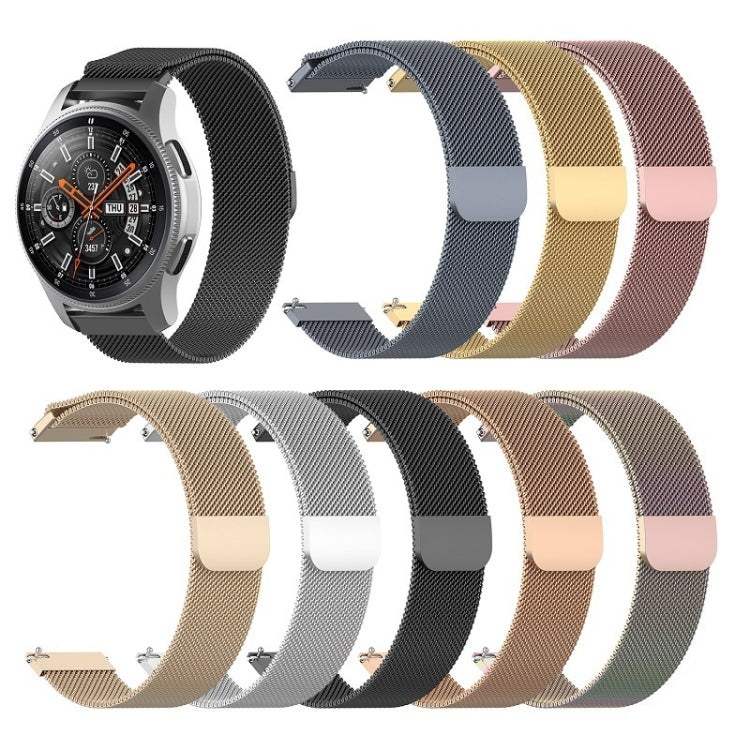 18mm Milan Stainless Steel Mesh Watch Band(Gray)