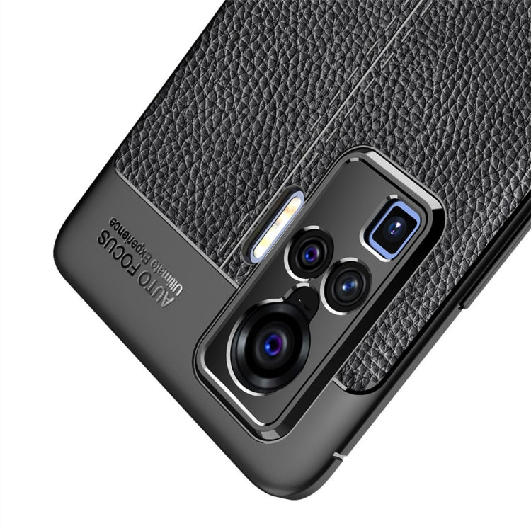 For VIVO X50 Pro Litchi Texture TPU Shockproof Case(Black) - free shipping - PMC Jewellery - Order now!