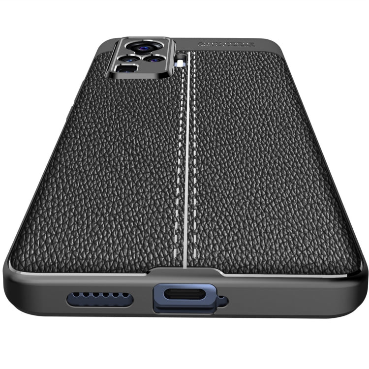 For VIVO X50 Pro Litchi Texture TPU Shockproof Case(Black) - free shipping - PMC Jewellery - Order now!