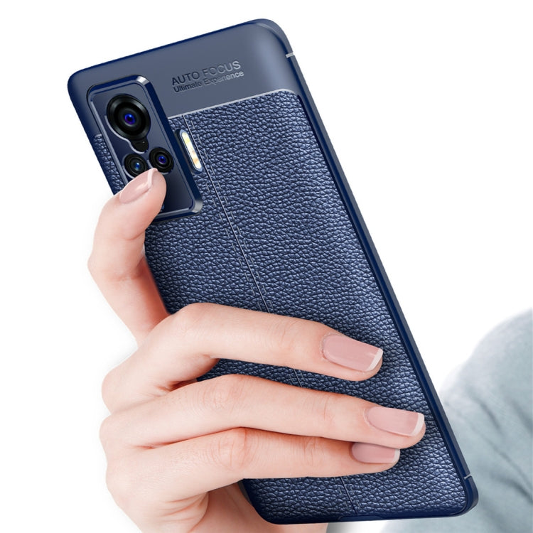 For VIVO X50 Pro Litchi Texture TPU Shockproof Case(Black) - free shipping - PMC Jewellery - Order now!