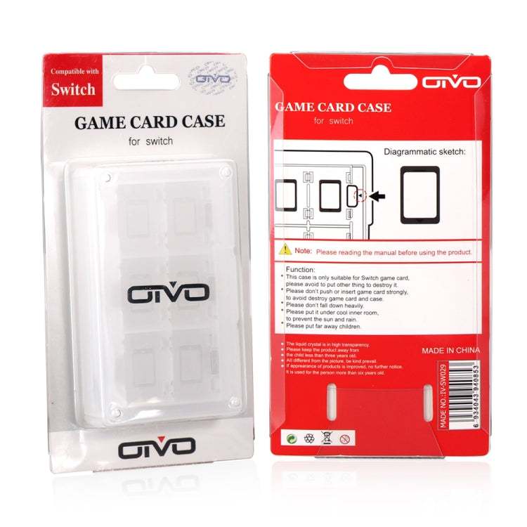 OIVO IV-SW029 24in1 Game Memory Card Storage Box Card Case Holder For Nintendo Switch(White) - Others by OIVO | Online Shopping South Africa | PMC Jewellery | Buy Now Pay Later Mobicred