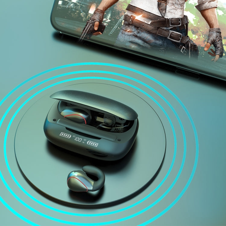 T20 TWS Bluetooth 5.0 Touch Wireless Bluetooth Earphone with Three LED Battery Display & Charging Box, Support Call & Voice Assistant(Champagne Gold)