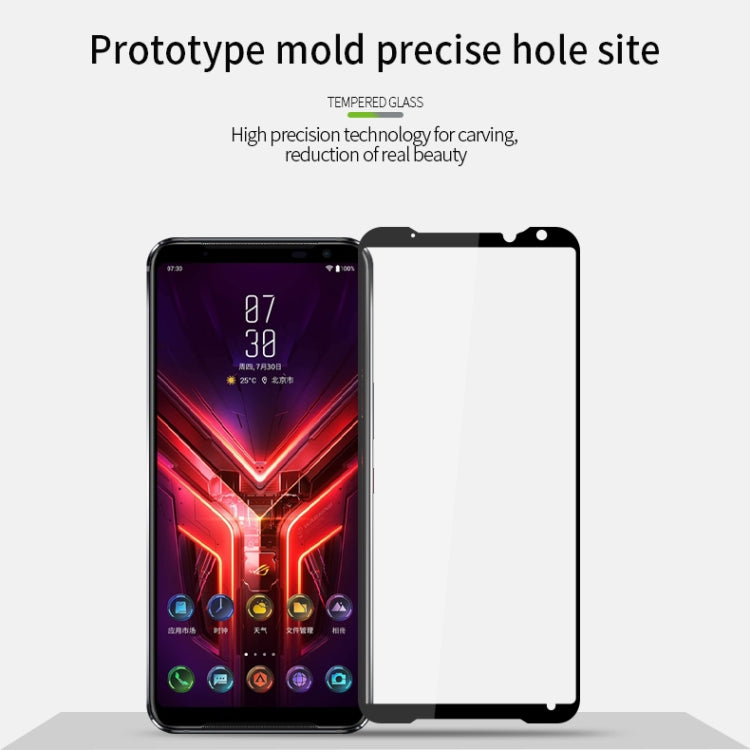For ASUS ROG Phone 3 ZS661KS PINWUYO 9H 2.5D Full Screen Tempered Glass Film(Black)