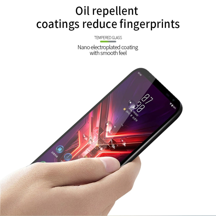 For ASUS ROG Phone 3 ZS661KS PINWUYO 9H 2.5D Full Screen Tempered Glass Film(Black)