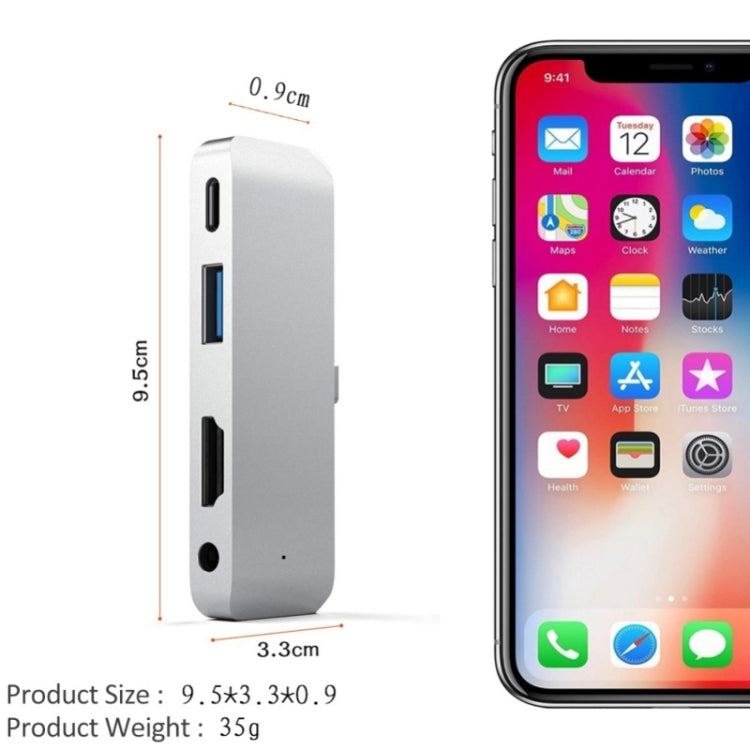 4 in 1 Type-C / USB-C to HDMI + AUX + USB + PD Type-C / USB-C HUB Adapter Multifunction HD Dock - free shipping - PMC Jewellery - Order now!