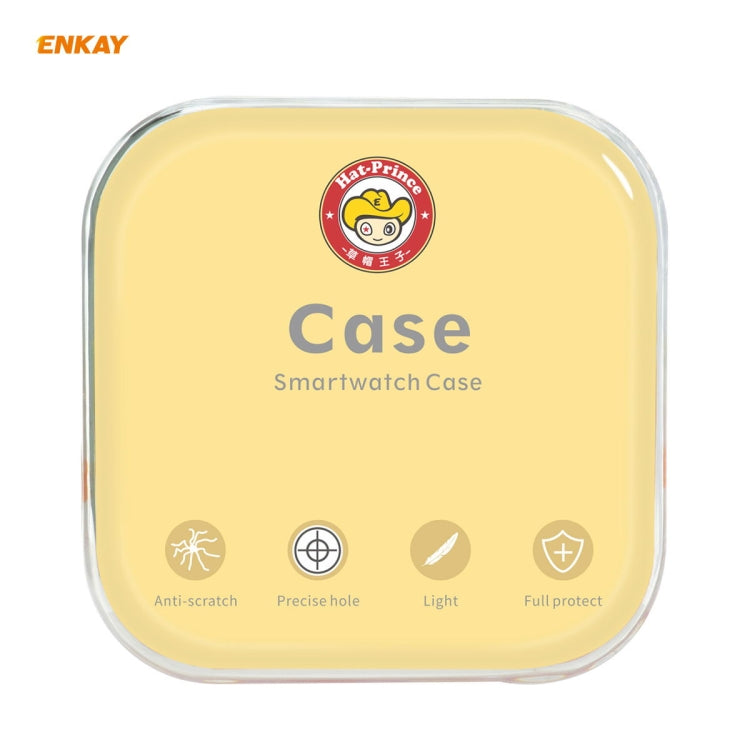 For Huawei Watch GT 2 42mm ENKAY Hat-Prince ENK-AC8201 Full Coverage PC Frosted Case + 9H Tempered Glass Protector(Transparent) - Watch Cases by ENKAY | Online Shopping South Africa | PMC TechLife | Buy Now Pay Later Mobicred