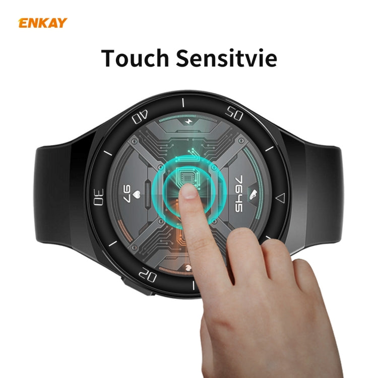 For Huawei Watch GT 2e 46mm ENKAY Hat-Prince 3D Full Screen Soft PC Edge + PMMA HD Screen Protector Film(With Scale) - Screen Protector by ENKAY | Online Shopping South Africa | PMC Jewellery | Buy Now Pay Later Mobicred