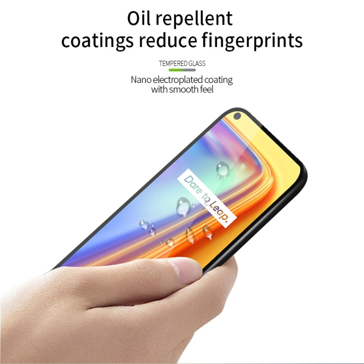 For OPPO Realme7 PINWUYO 9H 2.5D Full Screen Tempered Glass Film(Black)