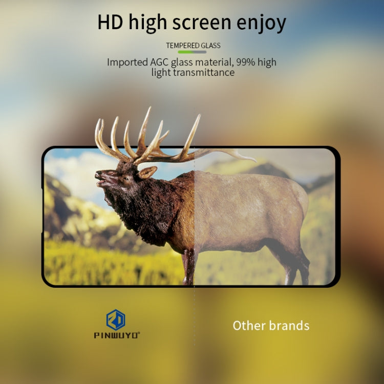 For OPPO Reno4Z PINWUYO 9H 2.5D Full Screen Tempered Glass Film(Black)