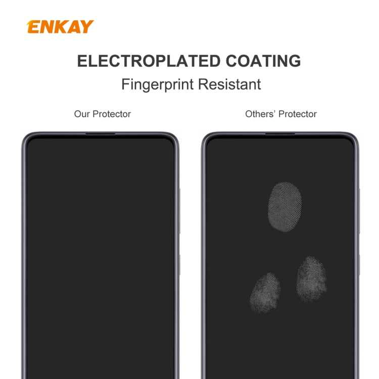 For Samsung Galaxy A42 5G ENKAY Hat-Prince 0.26mm 9H 2.5D Curved Edge Tempered Glass Film