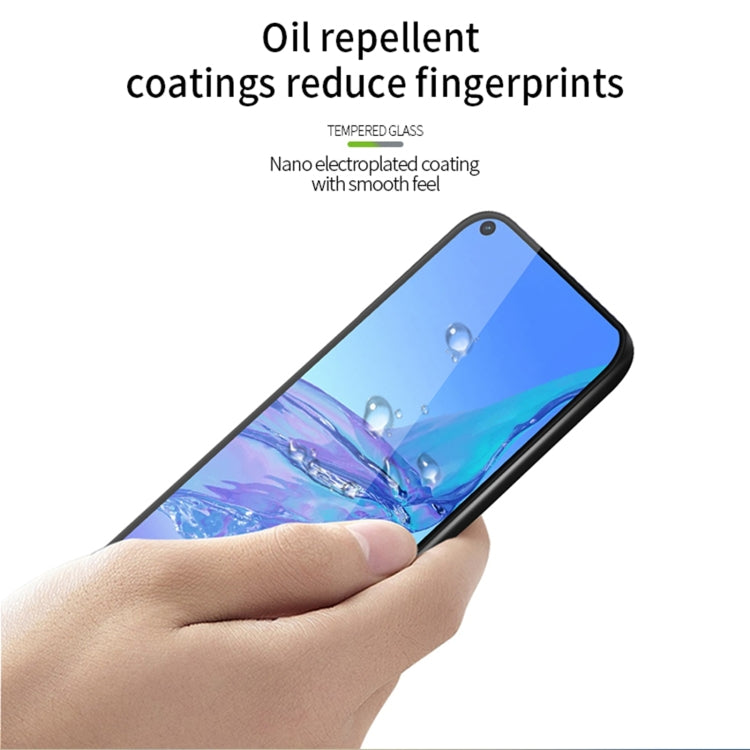 For OPPO A32 / A33 / A53 (2020) PINWUYO 9H 3D Curved Full Screen Explosion-proof Tempered Glass Film(Black)