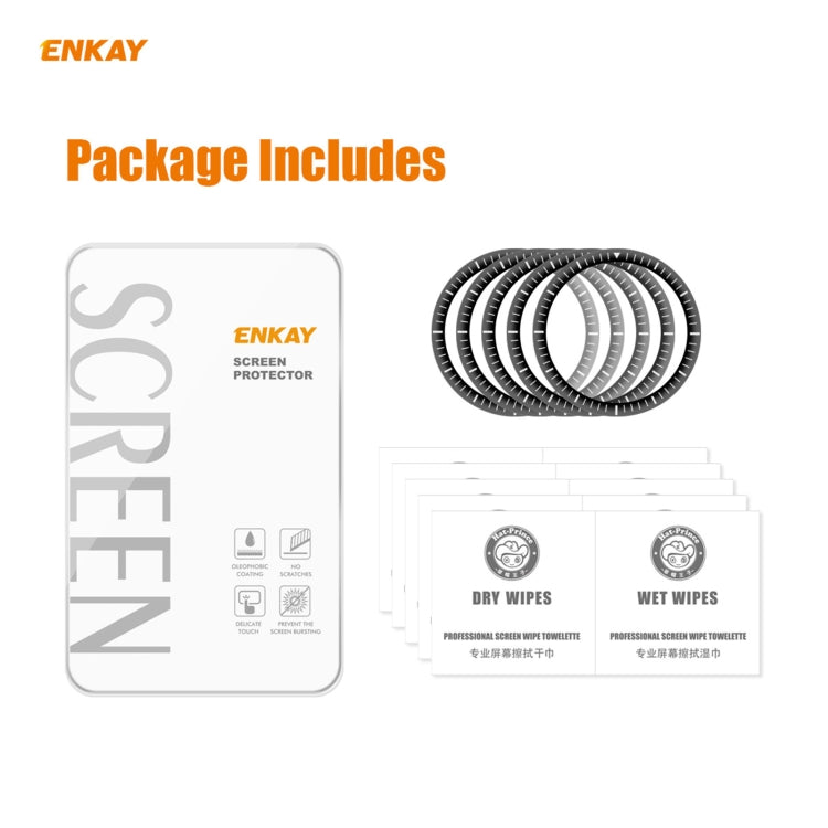 5 PCS For Amazfit GTR 2 ENKAY Hat-Prince 3D Full Screen Soft PC Edge + PMMA HD Screen Protector Film - free shipping - PMC Jewellery - Order now!
