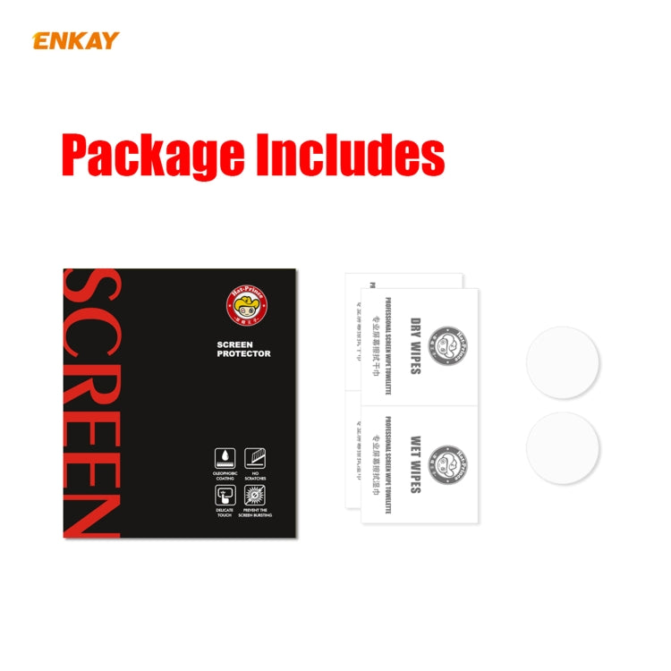 For Samsung Galaxy Watch3 41mm 2 PCS ENKAY Hat-Prince Clear HD PET Screen Protector Film - Screen Protector by ENKAY | Online Shopping South Africa | PMC Jewellery | Buy Now Pay Later Mobicred