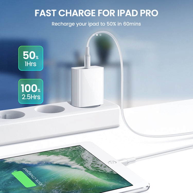 2 in 1 PD 20W Single USB-C / Type-C Port Travel Charger + 3A PD3.0 USB-C / Type-C to 8 Pin Fast Charge Data Cable Set, Cable Length: 2m, EU Plug