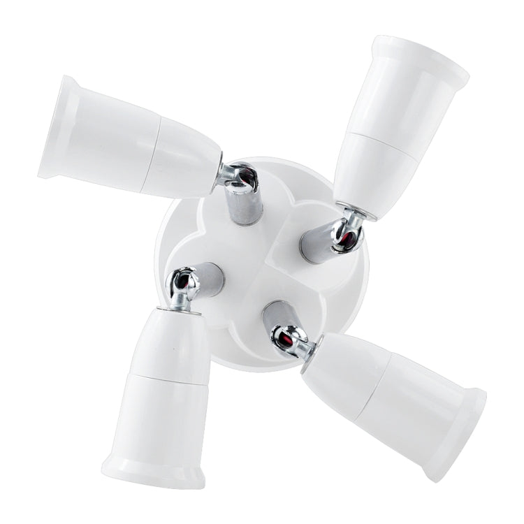 E27 to E27 Splitter Adjustable LED Light Bulb Holder Adapter Converter Socket Light Bulb Holder, type:1 In 1