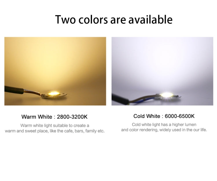 10 PCS COB LED Light Chip AC 220V LED Bulb Light Intelligent IC Driver Bulb Light DIY Spotlight Downlight Chip Outdoor Flood Light(5W(warm white)) - free shipping - PMC Jewellery - Order now!