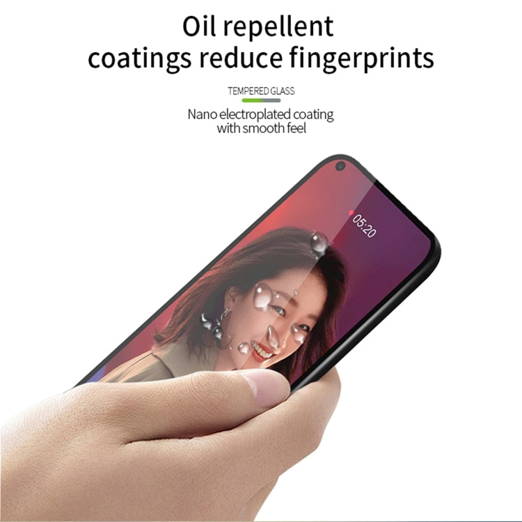 For OPPO Reno5 PINWUYO 9H 2.5D Full Screen Tempered Glass Film(Black)