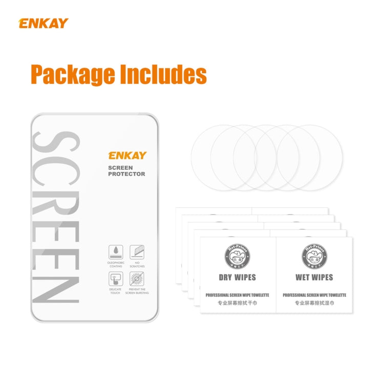 5 PCS For Xiaomi Mibro Air ENKAY Hat-Prince 0.2mm 9H 2.15D Curved Edge Tempered Glass Film - free shipping - PMC Jewellery - Order now!