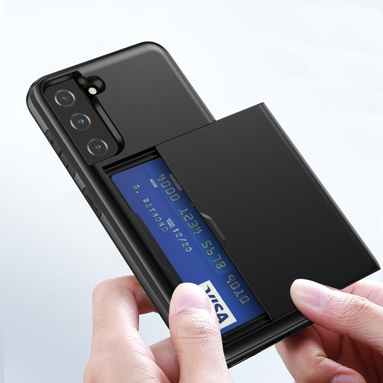 For Samsung Galaxy S21 5G Shockproof Armor Protective Case with Card Slot(Black) - free shipping - PMC TechLife - Order now!