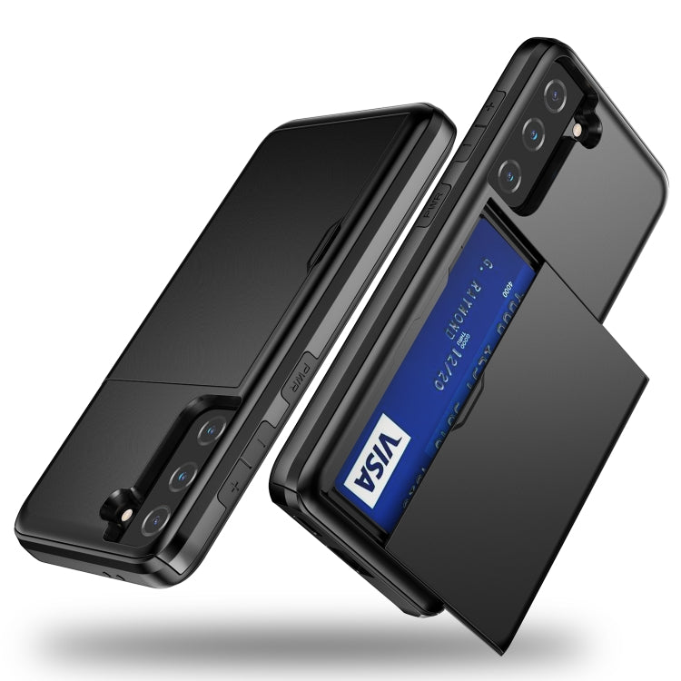 For Samsung Galaxy S21 5G Shockproof Armor Protective Case with Card Slot(Black) - free shipping - PMC TechLife - Order now!