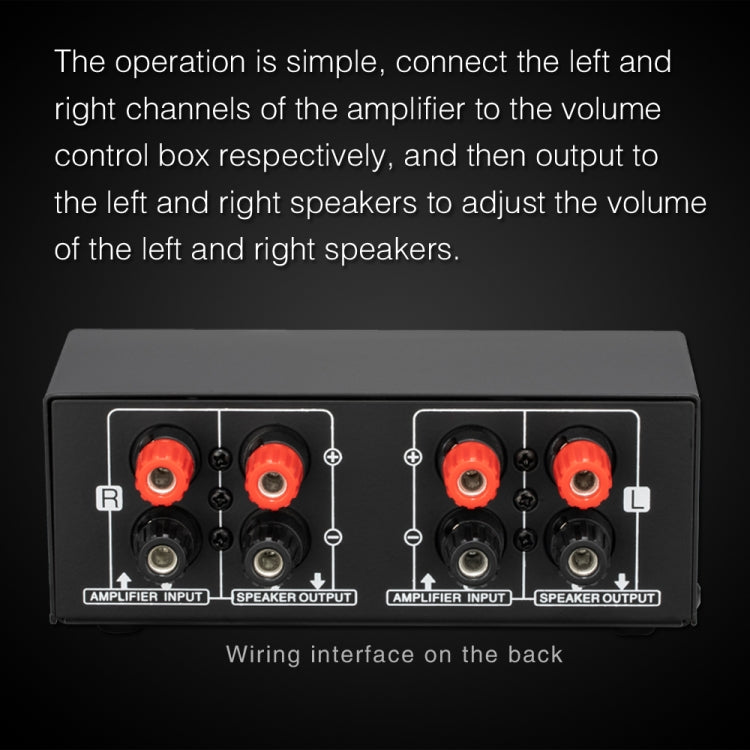 B050 Passive Speaker Volume Adjustment Controller, Left And Right Channel Independent Volume Adjustment, 150W Per Channel