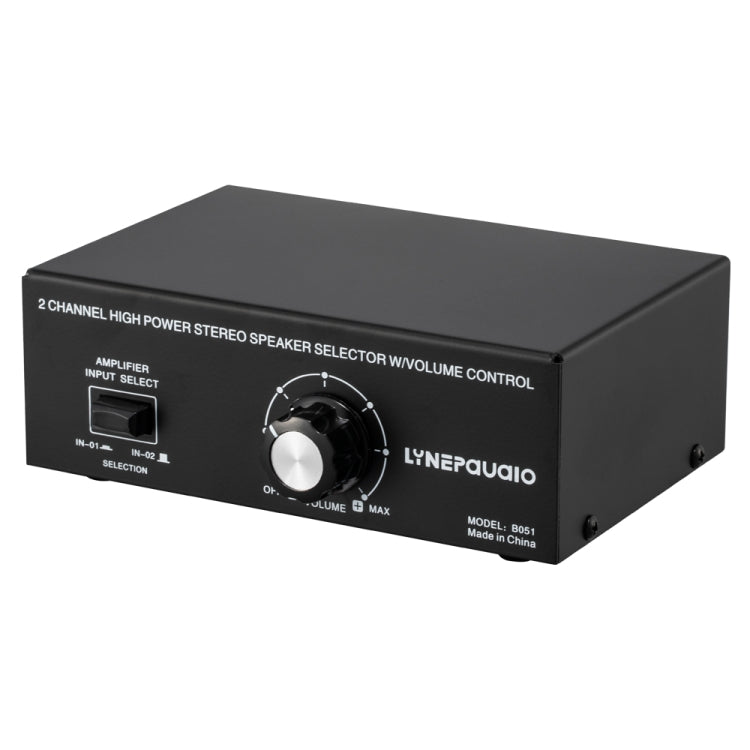 B051 2 Input And 1 Output Power Amplifier And Speaker Selection Switcher Output With Volume Adjustment 2 Power Amplifiers Audio Switcher Switch Distribution Comparator - by PMC Jewellery | Online Shopping South Africa | PMC Jewellery