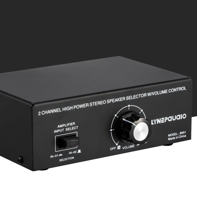 B051 2 Input And 1 Output Power Amplifier And Speaker Selection Switcher Output With Volume Adjustment 2 Power Amplifiers Audio Switcher Switch Distribution Comparator - by PMC Jewellery | Online Shopping South Africa | PMC Jewellery