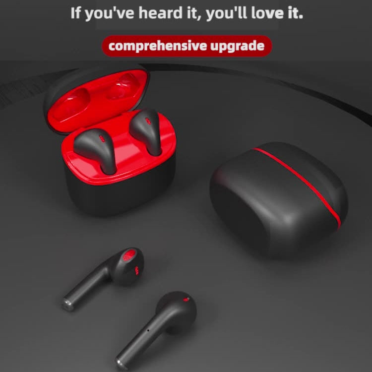 JM12 TWS Earphone Bluetooth 5.0 Touch Control Stereo Bass Sport Wireless Earphone With Mic(Black)