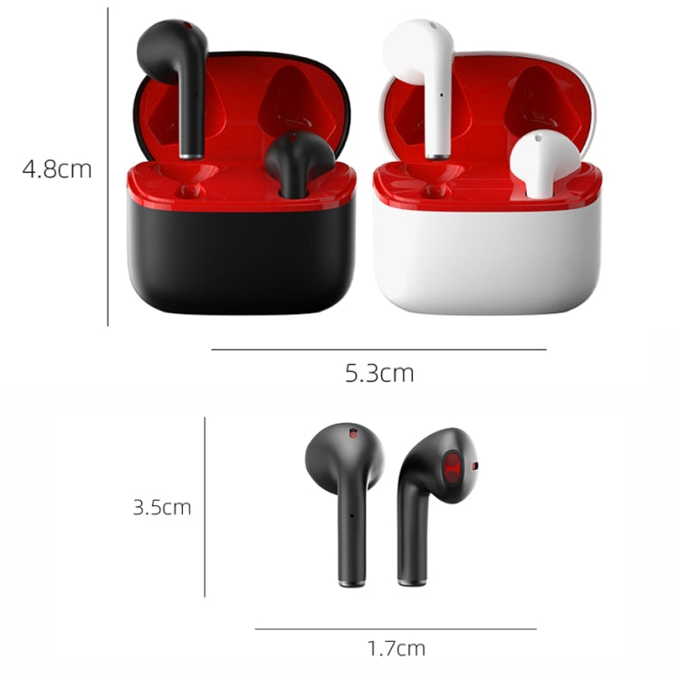 JM12 TWS Earphone Bluetooth 5.0 Touch Control Stereo Bass Sport Wireless Earphone With Mic(Black)