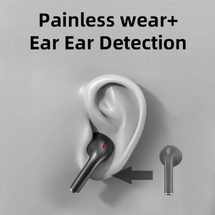 JM12 TWS Earphone Bluetooth 5.0 Touch Control Stereo Bass Sport Wireless Earphone With Mic(Black)