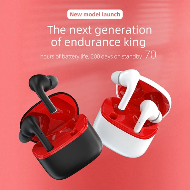 JM13 TWS Earphone Bluetooth 5.0 Touch Control Stereo Bass Sport Wireless Earphone With Mic(Black)