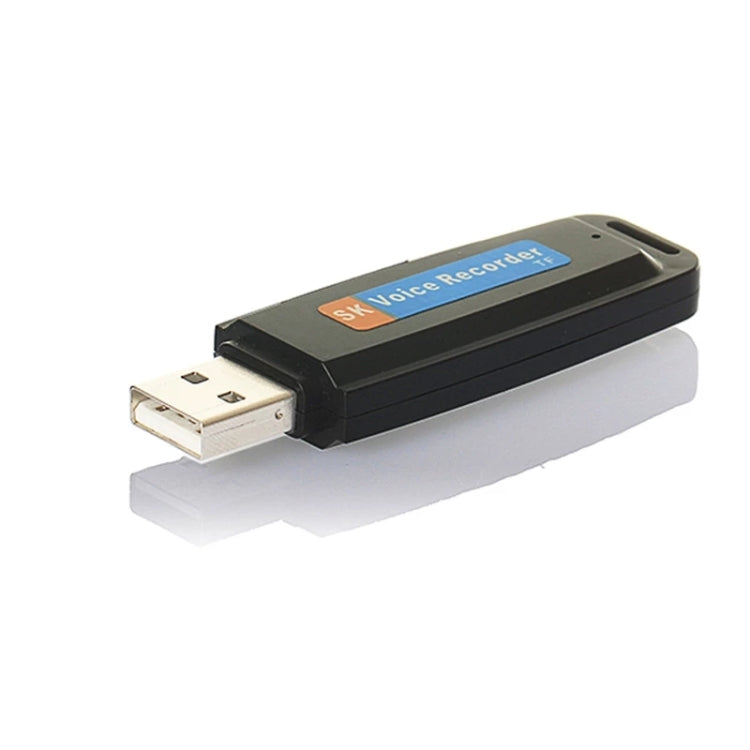 SK001 Professional Rechargeable U-Disk Portable USB Digital Audio Voice Recorder Pen Support TF Card Up to 32GB Dictaphone Flash Drive(Black) - by PMC Jewellery | Online Shopping South Africa | PMC Jewellery