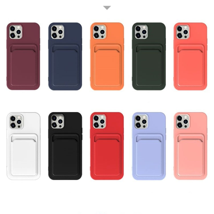 For iPhone 11 TPU + Flannel Lining Shockproof Case with Card Slots (Green)