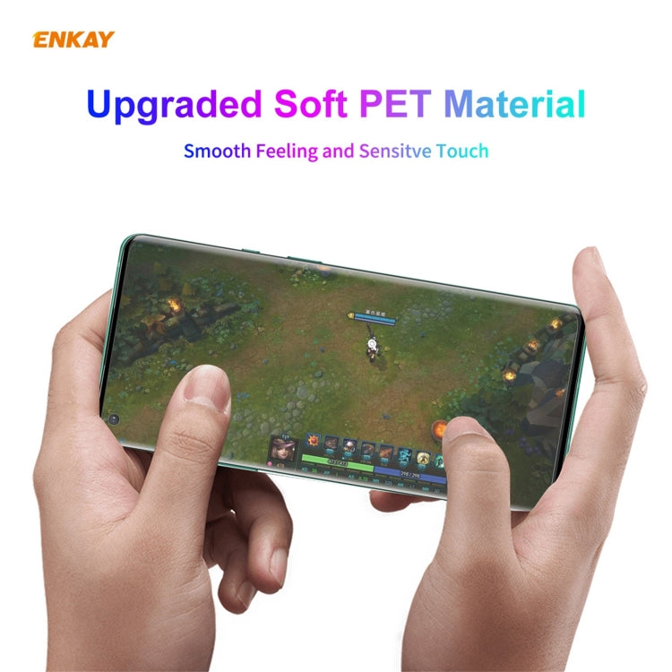 5 PCS For OnePlus 9 Pro ENKAY Hat-Prince 3D Full Screen PET Curved Hot Bending HD Screen Protector Soft Film