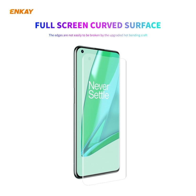 5 PCS For OnePlus 9 Pro ENKAY Hat-Prince 3D Full Screen PET Curved Hot Bending HD Screen Protector Soft Film