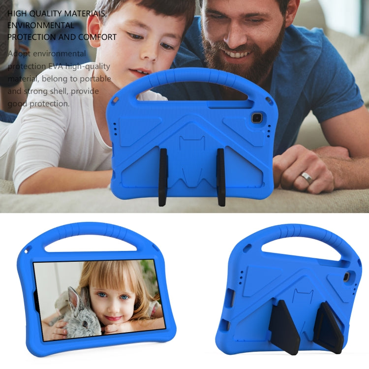 For Samsung Galaxy Tab A7 Lite 8.7(2021) T225 EVA Flat Anti Falling Protective Case Shell with Holder(Blue) - free shipping - PMC Jewellery - Order now!