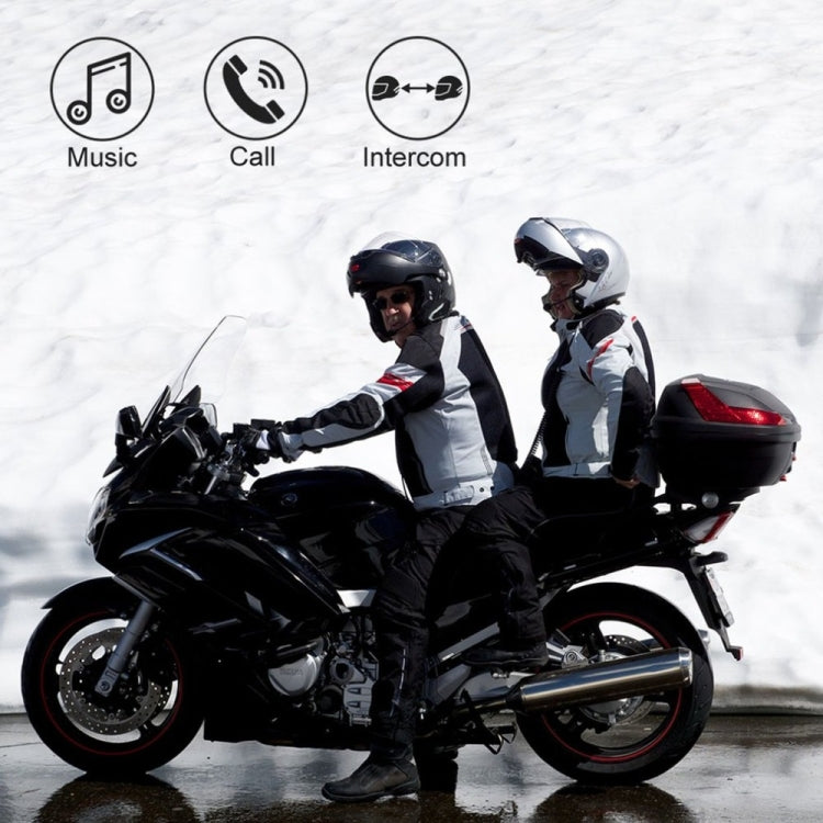 BT-S3 Motorcycle Helmet Wireless Bluetooth Earphone Water-resistant Handsfree Interphone Walkie talkie with FM Radio