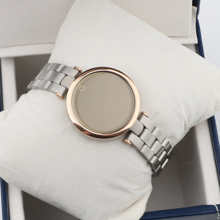 Stainless Steel Three Beads Hand Detachable Xiaoman Watch Band Compatible with Garmin Lily(Silver) - free shipping - PMC Jewellery - Order now!