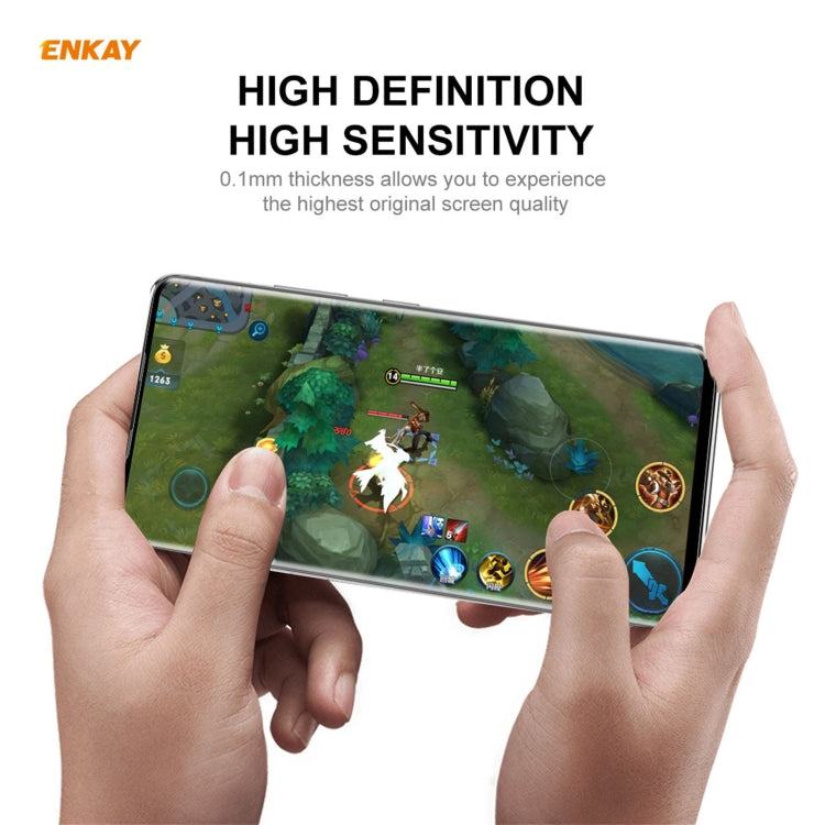 For Redmi Note 10s / Note 10 4G 2 PCS ENKAY Hat-Prince Full Glue Full Coverage Screen Protector Explosion-proof Hydrogel Film