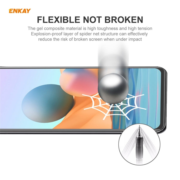 For Redmi Note 10 Pro / Note 10 Pro Max 5 PCS ENKAY Hat-Prince Full Glue Full Coverage Screen Protector Explosion-proof Hydrogel Film - For Xiaomi by ENKAY | Online Shopping South Africa | PMC Jewellery | Buy Now Pay Later Mobicred
