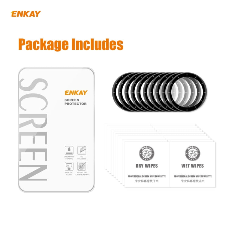 For Venu 2 / Vivoactive 4 45mm 10 PCS ENKAY Hat-Prince 3D Full Screen Soft PC Edge + PMMA HD Screen Protector Film