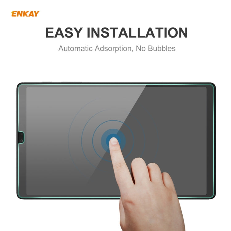 2 PCS For Samsung Galaxy Tab A7 Lite 8.7 T220 / T225 ENKAY Hat-Prince 0.33mm 9H Surface Hardness 2.5D Explosion-proof Tempered Glass Protector Film